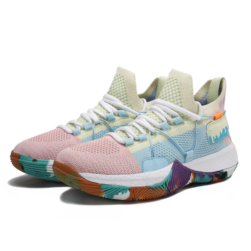 

2021 High quality of new products wear-resisting ventilation Light weight basketball non-slip shoes for men women