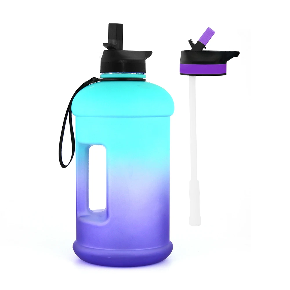 

2.2 L Large Capacity Sports Water Bottle Bottle Leak Proof Water Bottle Wide Mouth Portable Big Plastic GYM Direct Drinking