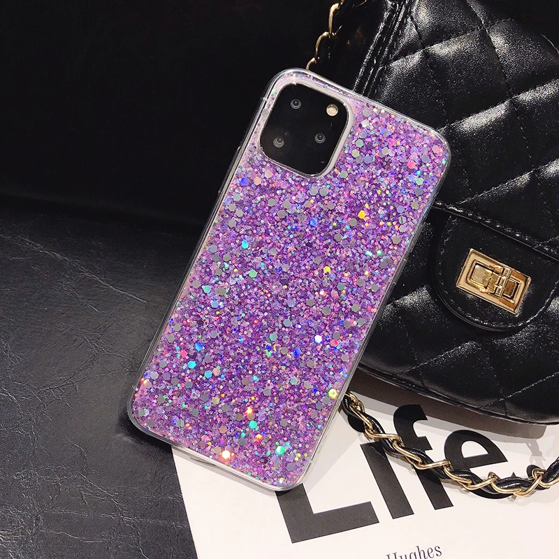 

Hot Sell Soft TPU Colorful Bling Shiny Mobile Phone Case Cover for All Apple iPhone 13