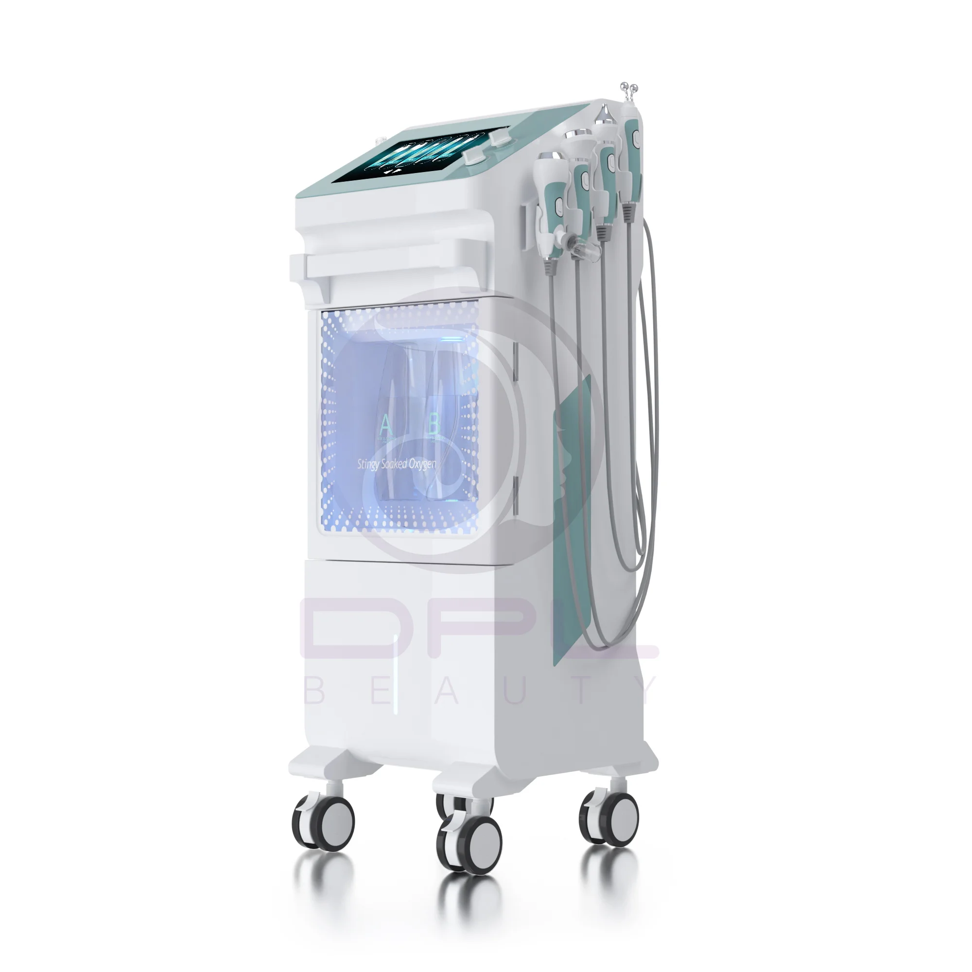 

9 in 1 Water Mill Cleansing Nano Spray Plasma Electroporation RF Ion Clamp Mask Facial Eye Ultrasound Oxygen Machines