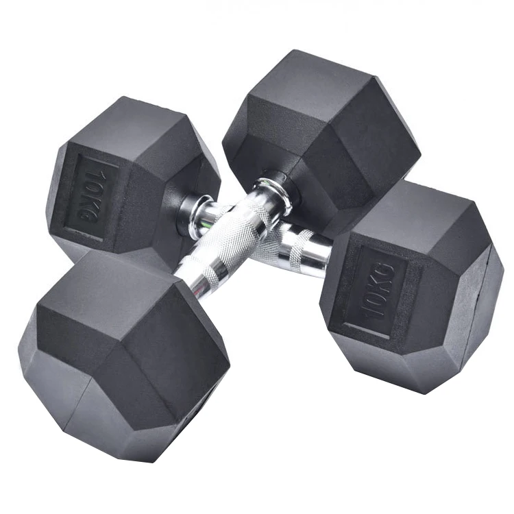 

Indoor Commercial Equipment Exercise Dumbells With Rack Weight Lifting Hex Dumbbell Set Hand Weights dummbells, Black