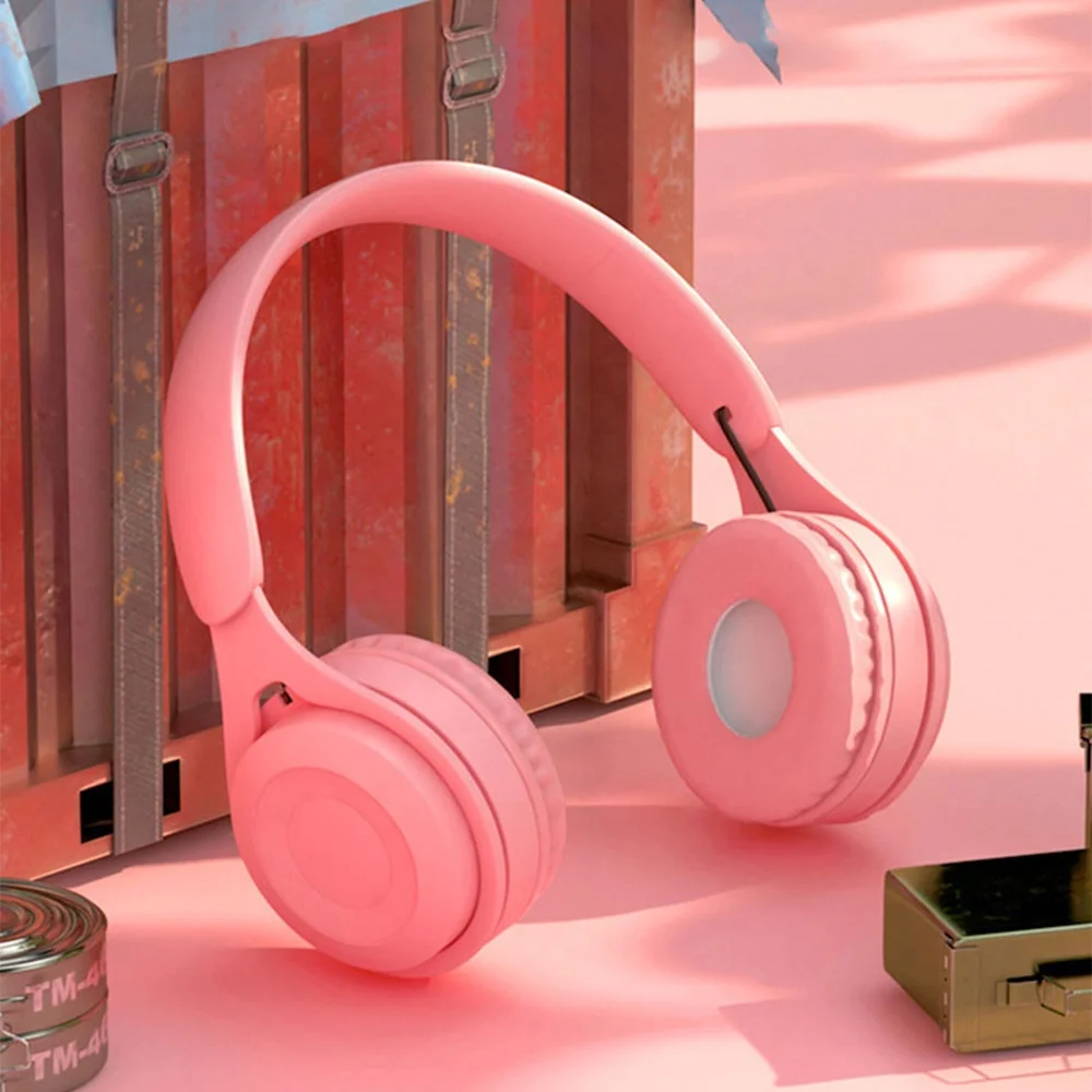 

Macaron Color Series Wireless Headset Y08 Stereo Headphone With Microphone For PC Mobile Mp3 Gaming Earphones, Black /pink/ blue / white