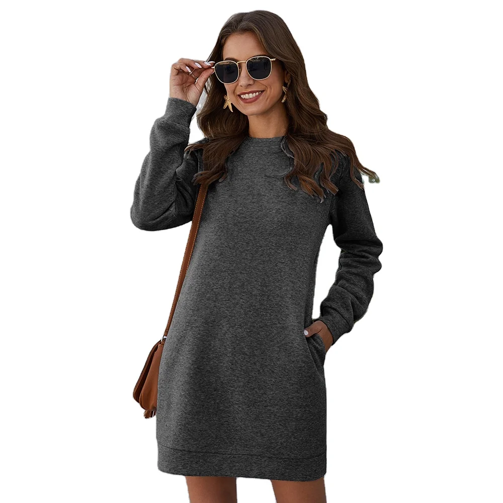 

2020 New Style Autumn And Winter Long Sleeve Women Dress, 3colors