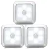 Goldmore battery operated white Cordless 6 LED motion sensor light for Closet,cabinet,Hallway, Bathroom, Bedroom, Kitchen
