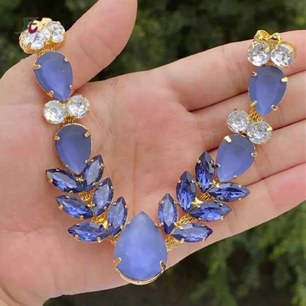 

Factory diamond crystal V-shaped Sandals Jewelry Decorative Women Sandals Slippers Chains For Ladies Flip Flop Accessories