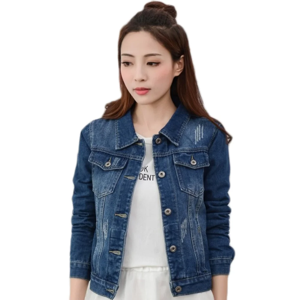 

New Women Jeans Jacket Autumn Candy Color Casual Short Denim Jacket Chaqueta Mujer Casaco Jaqueta Feminina, 8 different colors