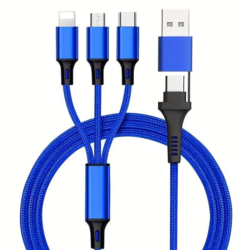 

Braided Kabel USB C to USB C to Type C Multi Charger Cable PD 60W 3 in 1 Cable in Stock Fast Charging Kable 3a Nylon data cable