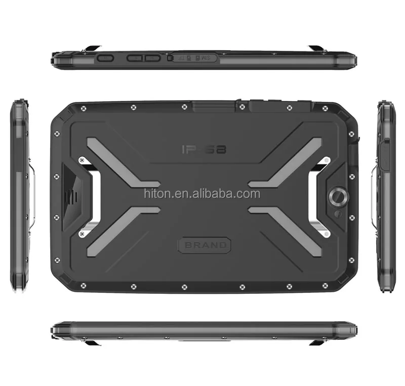 HiDON Cheapest 8" Android 9.0 Rugged Tablet PC Support NFC/UHF RFID/2D,1D Barcode scanner IP68 Waterproof Tablet