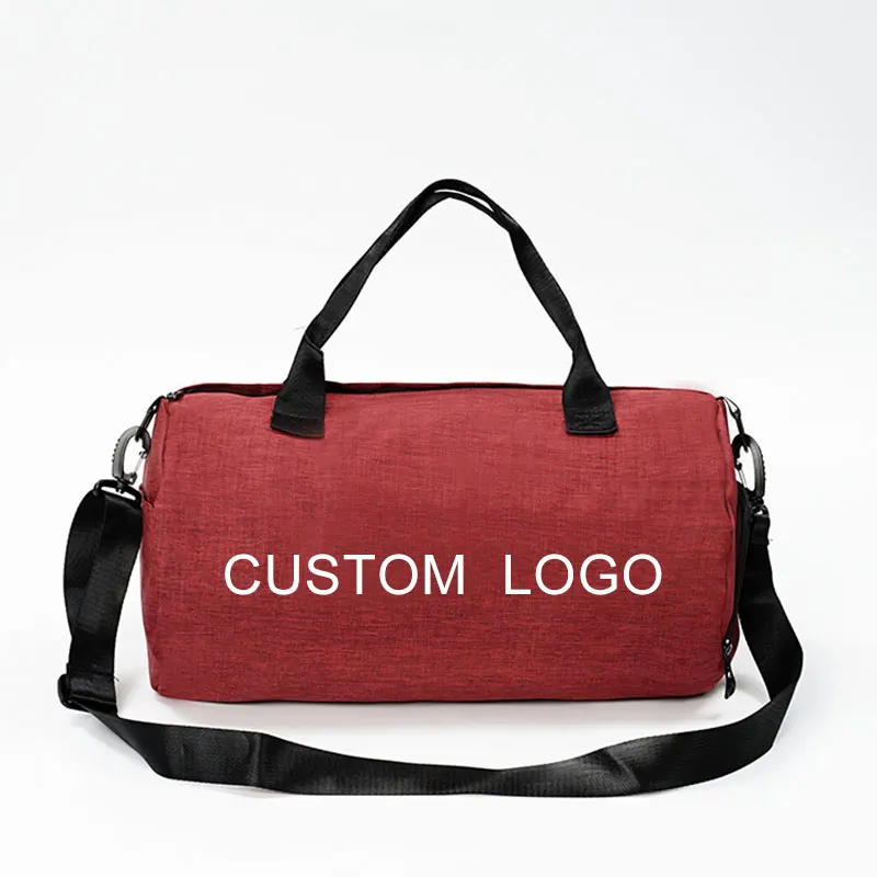 

New Design black large foldable suit duffle bag for man and woman sports bag with shoe compartment yoga gym bag