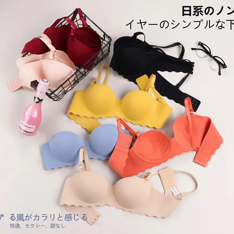 

Low price one piece bra feminine seamless girl bra/bra set, 4 colors