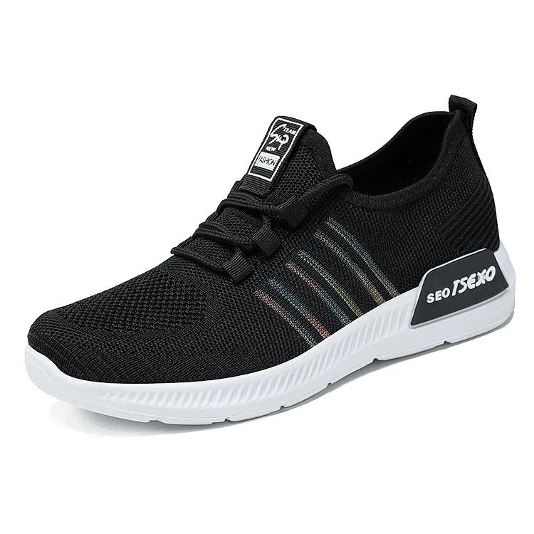

Cheap Price New Women Shoes Breathable Mesh Running Lace Up Soft Bottom Leisure Sport Shoes, As picture,or custom