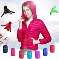 

Wholesale Short style Hooded Women Down Jacket Winter Wears Puffer Jacket In Stock