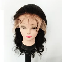 

2020 Cheap Black HD Transparent Lace Wig Body Wave Human Hair Lace Front Wig