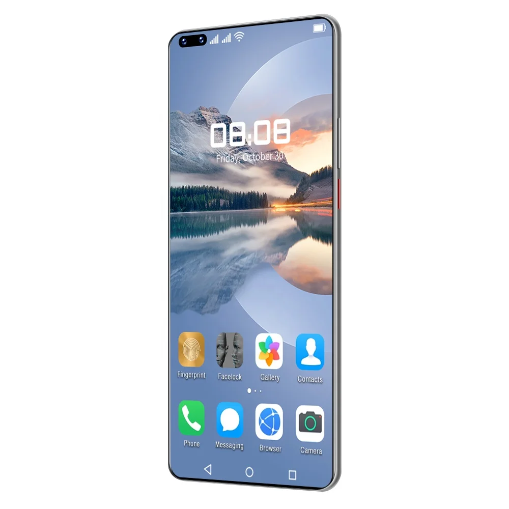 

New Mate 40 pro 5g Mobile Phone 7.3 inch Android Telephone Smartphone Cpu Quad Core Screen 7.0 Cellular Others, White black