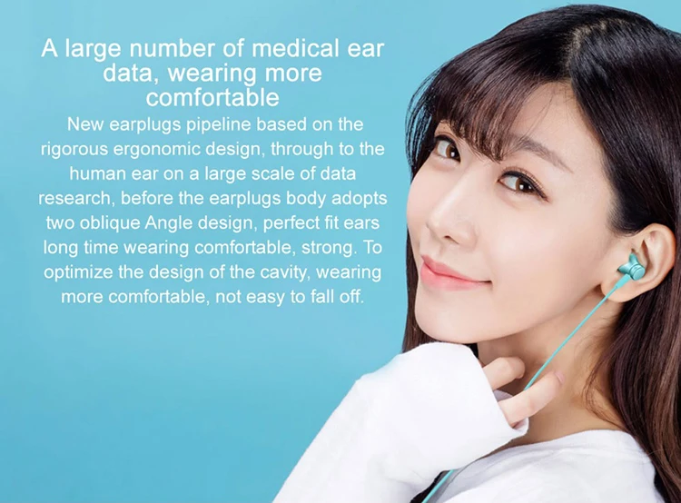 100% Original Xiaomi In -ear Earphones Piston Fresh Version colorful Earphones with Mic - ANKUX.COM