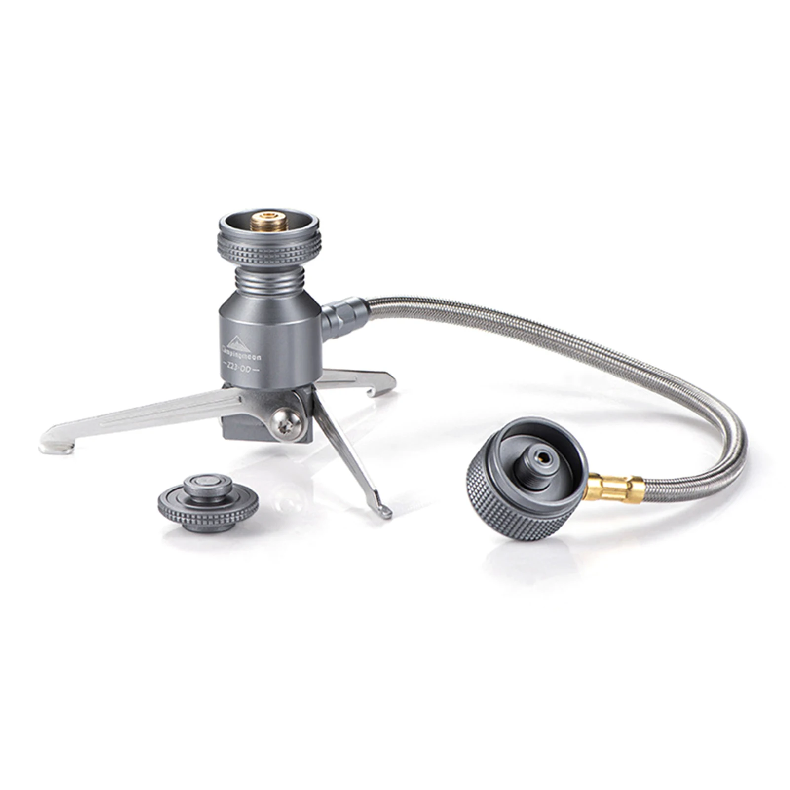 

Statief Butaan Bus Adapter Inklapbare Gasfornuis Connector Gas Lamp Tank Stand, Black