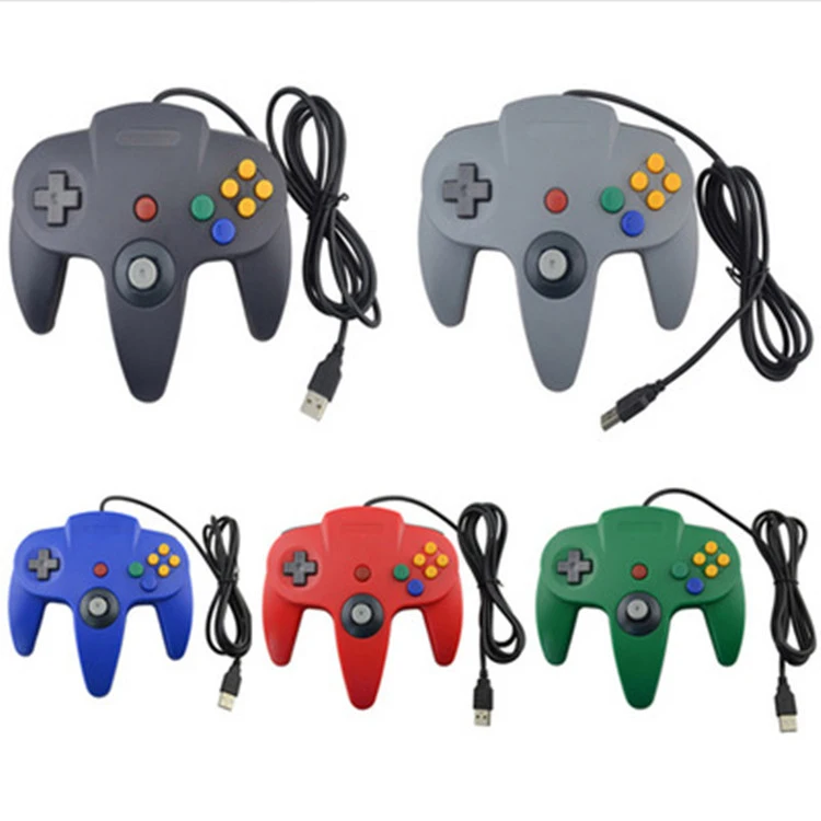

factory wholesale Wired USB Game Controller For N64 Gamepad Joypad Gaming Joystick, Custom colors