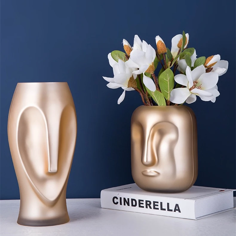 

Wholesale glass gold vases luxury modern vases for home decor
