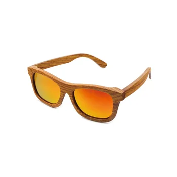 wood frame polarized sunglasses