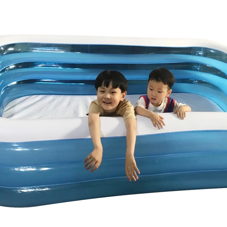 

Big Transparent Blue Outdoor PVC Inflatable Swimming Pool