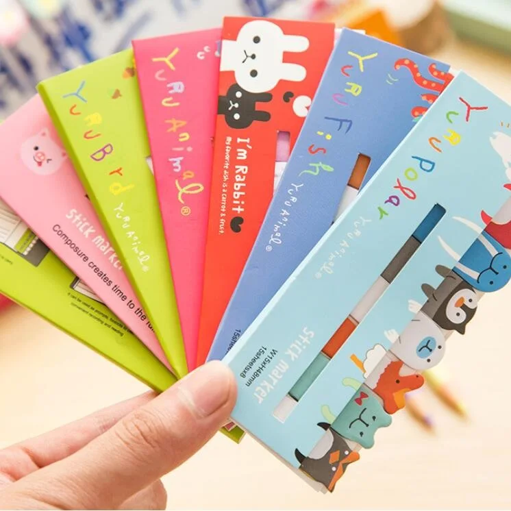 

Mini Animal School Stationery Sticky Notes Office Memo Note Paper Stickers School Supplies N times notepad adhesive memos