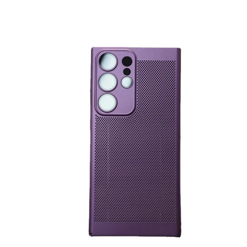 

Hot Sell For Samsung Galaxy S23 Ultra Breathable Heat Dissipation Mesh Phone Case S22 Lens Film S21 Full Protective Cover