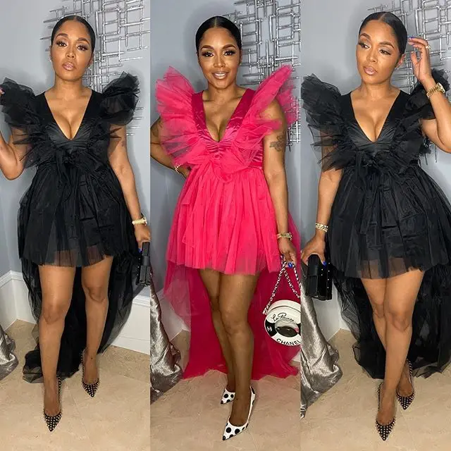 

European American Hot style mesh sexy irregular perspective Mosaic dress women's dress