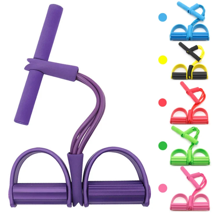 

Yoga Exercise Fitness Body Building Tension Rope Resistance Band Latex Pedal