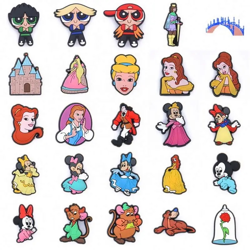

2021 cartoon soft pvc shoes charm clog charm For kids Clog Shoes clog Shoe Charm, As pictures or oem