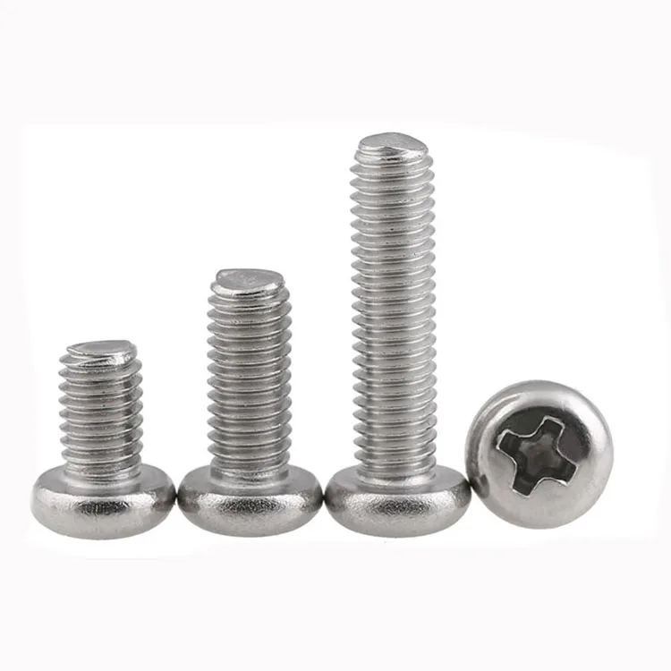 Stainless Steel Machine Screw,Pan Head,Phillips Drive,#8-32,1/2