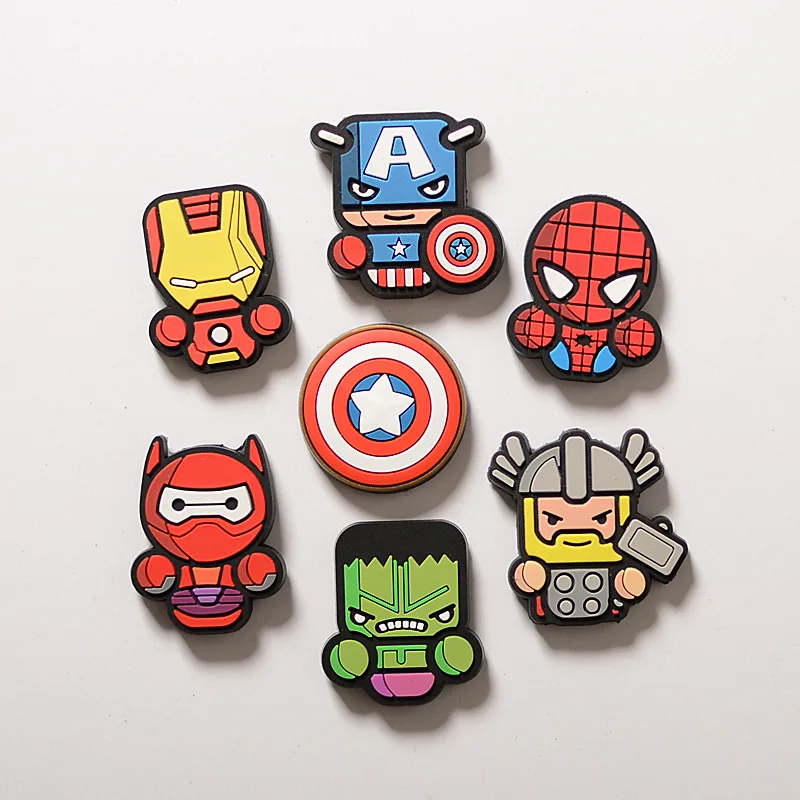 

8pcs Marvel Avenger Cartoon Figure Fridge Magnets Souvenir Icon Sticker Refrigerator Magnet Xmas Home Decor Kid Gift