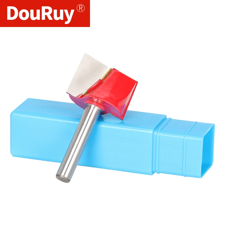 

DouRuy 6/8/12.7mm Cleaning Bottom Milling Cutter For Wood Engraving Slotting CNC Carbide Router Bits Woodworking Tools