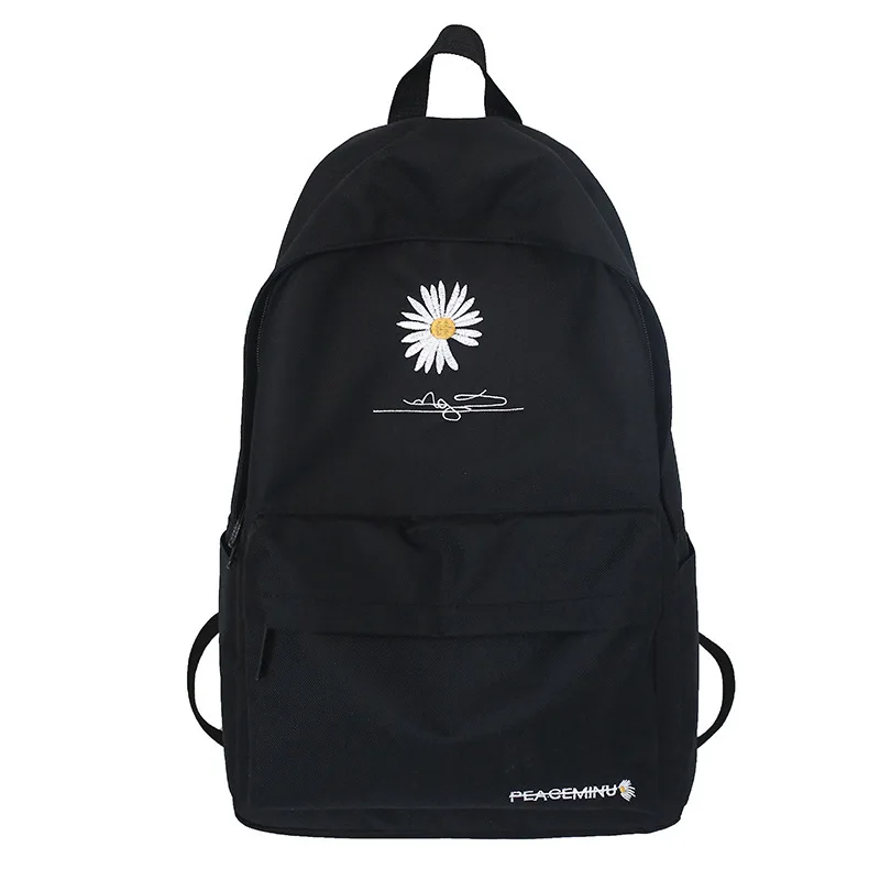 

OEM Factory Twinkle Girls Plain Bags Female Teenager School Bag Korean Version Of The Small Daisy Backpack With Custom Logo, Customized color