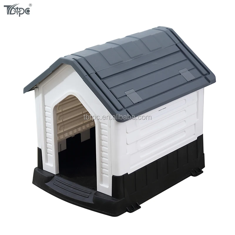 

Portable Plastic Dog House Pet All Weather Doghouse Puppy Shelter Dog House, Blue, grey or customized