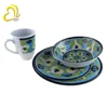 Children's Favorite Blue Flower Pattern Melamine Kids Ware