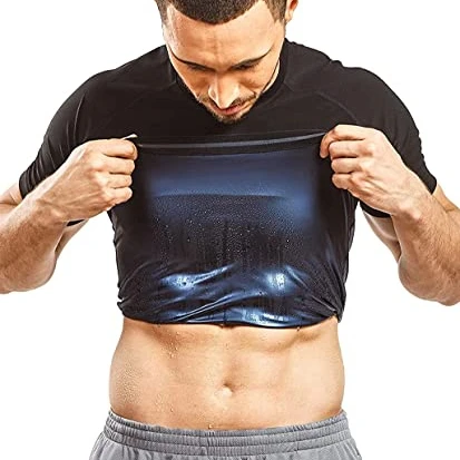 

Compression T-Shirt Performance Baselayer Workout Shirt Sweat Sweet Shaper Men's Athletic Tee Short Sleeve, Black