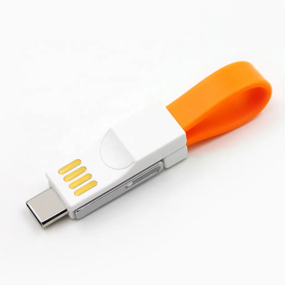 

High Quality Factory Price Keychain 3 in 1 USB Charger Data Cable