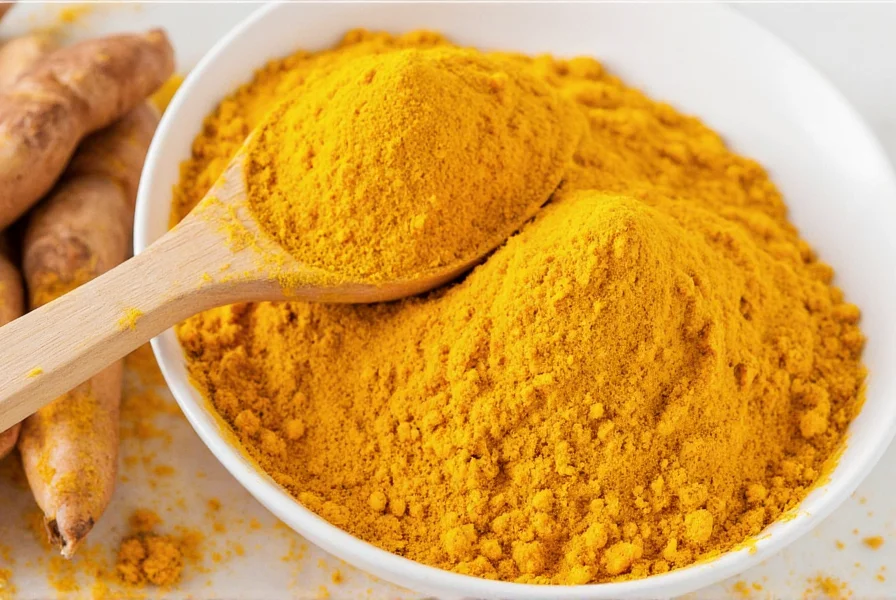 Turmeric supplements alongside healthy foods for weight management
