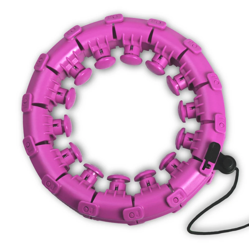 
Home gym equipment smart hula hoop lose weight detachable sports fitness hula hoop ring with exercise ball auto-spinning 