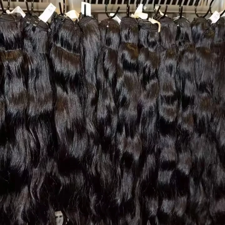 Wholesale 100% Unprocessed Raw Indian Vietnamese Human Hair Bundles Pixie Curly Hair Type Bone Straight