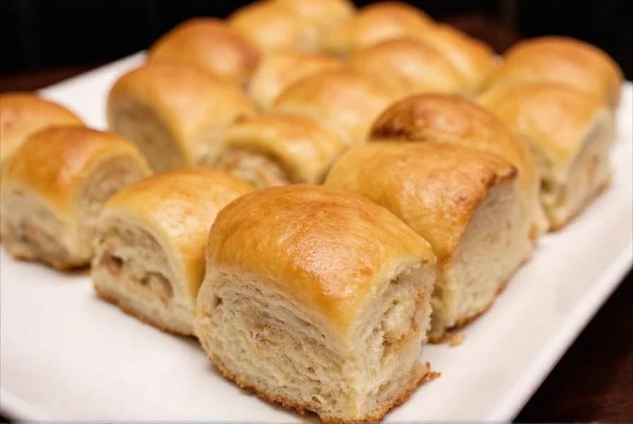 Freshly baked cinnamon pull apart rolls with glaze dripping down the sides