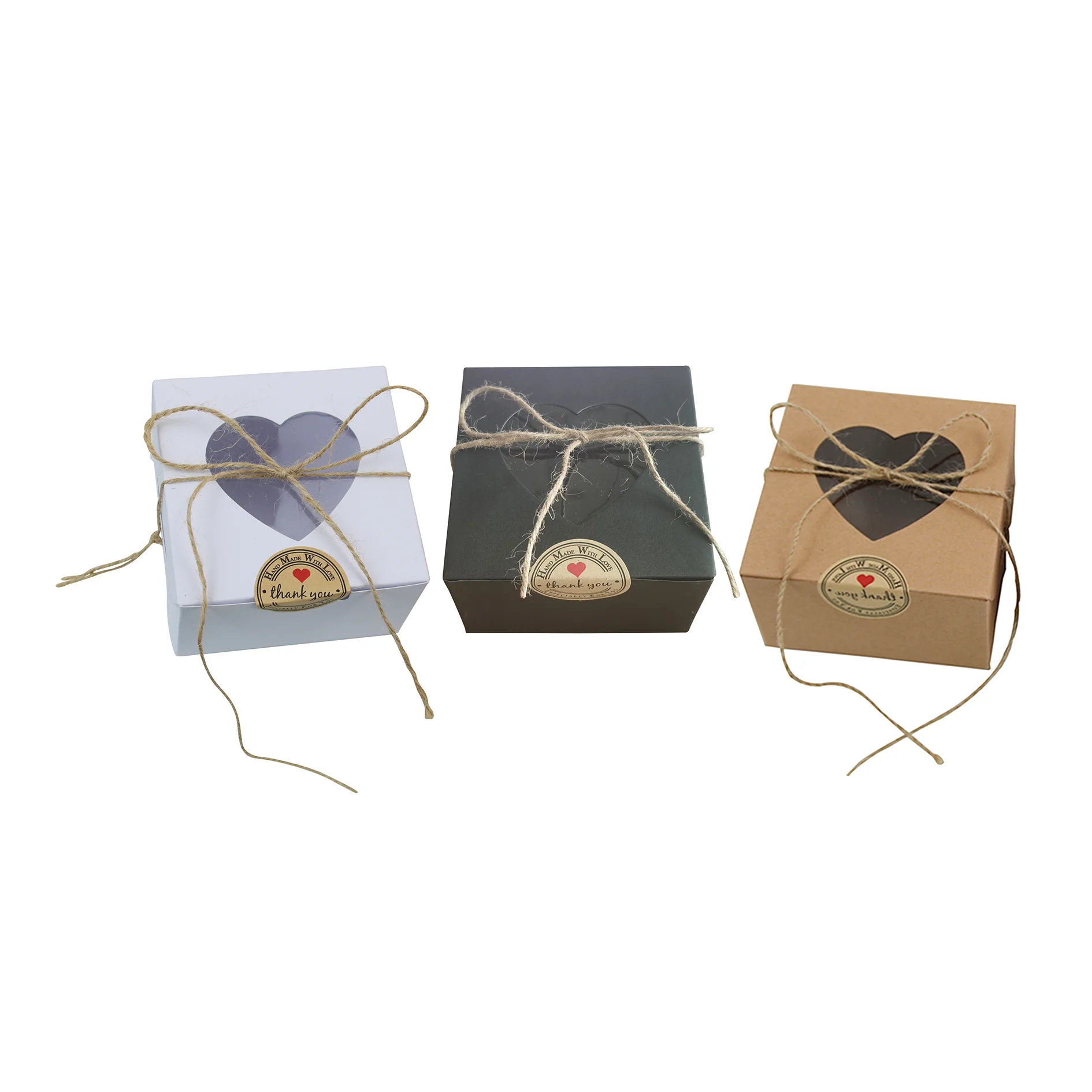 

Heart shaped gift cupcakes boxes cookie boxes with window for wedding party kraft cupcake carrier kraft paper box