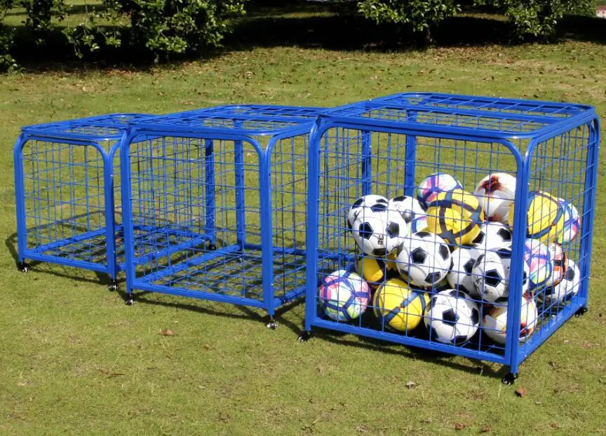 Small size Foldable Movable basketball and soccer ball cart with a wheel
