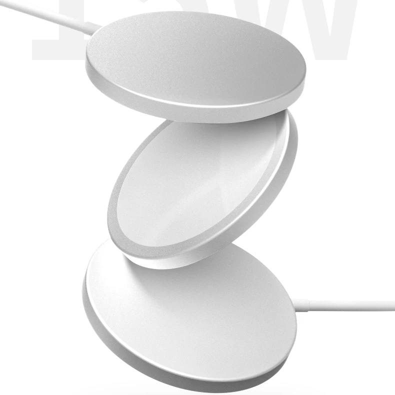 

Mag-Safe wirless magnet charger, White+silver