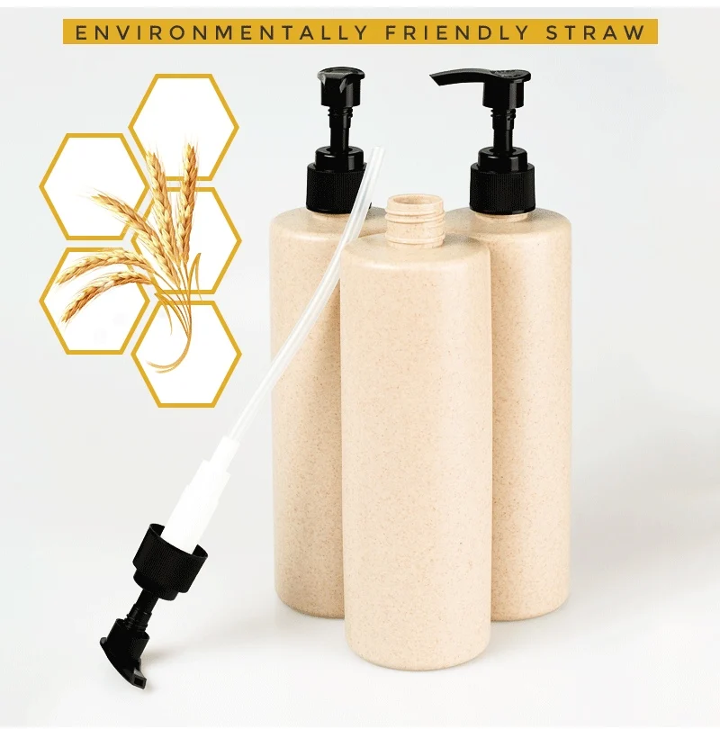 Récipient Cosmétique Biodégradables 1oz 300ml 500ml,Flacon En Plastique