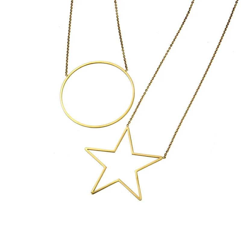 

Ivanda Jewelry Stainless Steel Star Necklace for Women Bijoux Jewelry Wholesale