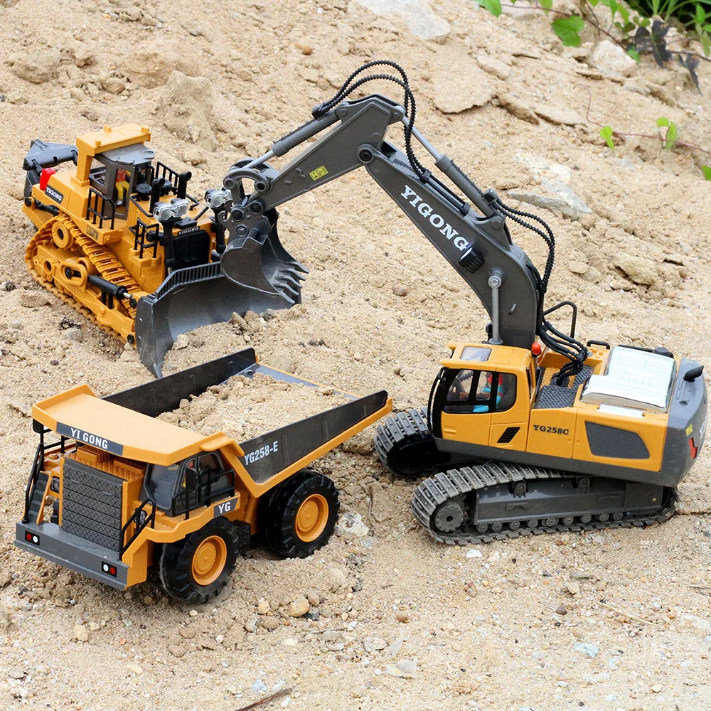 

RC Car Children Toys Remote Control Kid Car Toys Radio Control Excavator Dump Truck Bulldozer Electric Car Toys