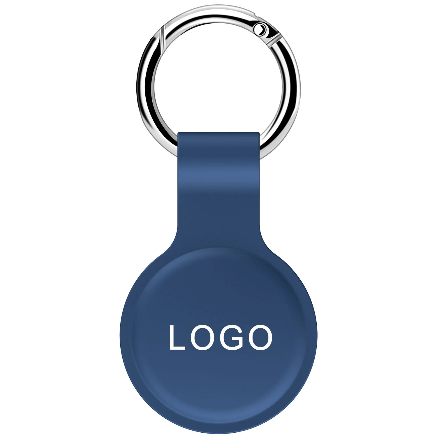 

HuaMJ Shock-proof Logo Customized Silicone Keychain Key Ring Holder For Airtags For Apple Airtag Case, Colorful