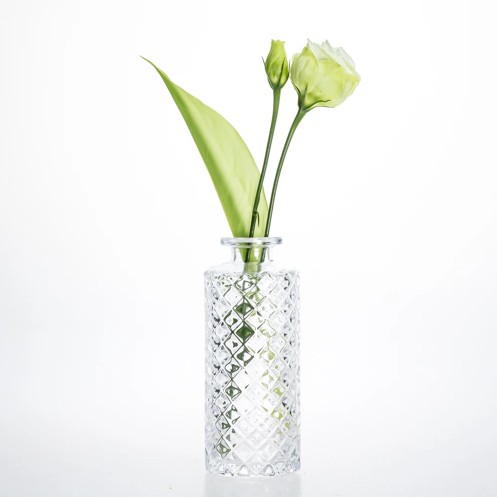 

Small Glass Flower Vase Wedding Glass Cylinder Vase For Home Decor, Clear transparent
