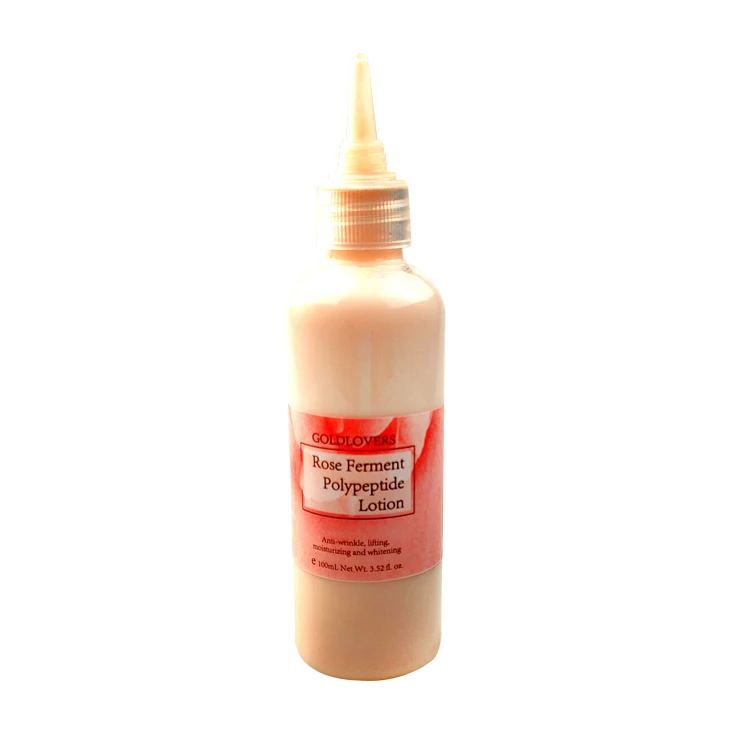 

100% Natural rose ferment peptides moisturizing anti wrinkle whitening face lotion